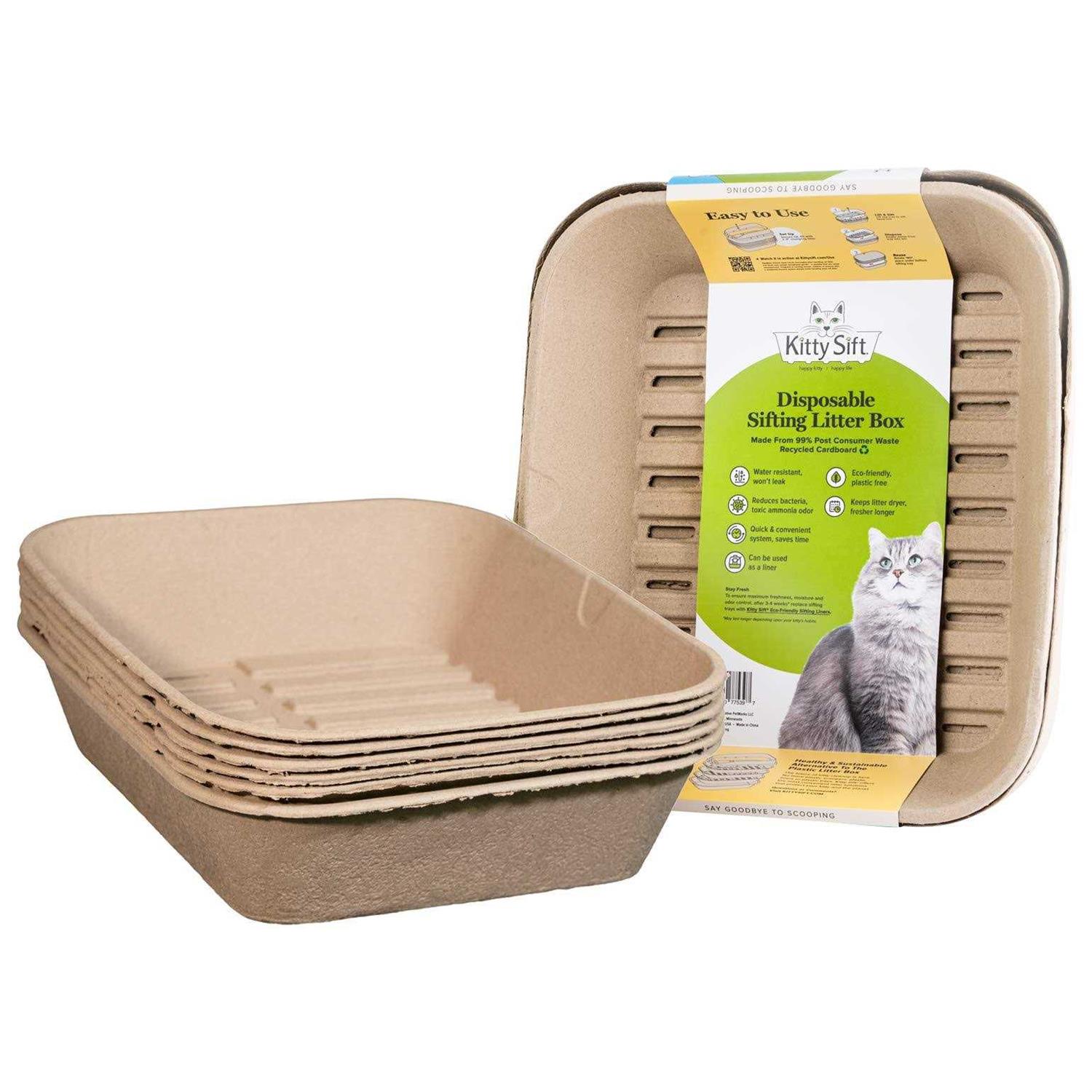 Kitty Sift Disposable Sifting Litter Box - Healthber