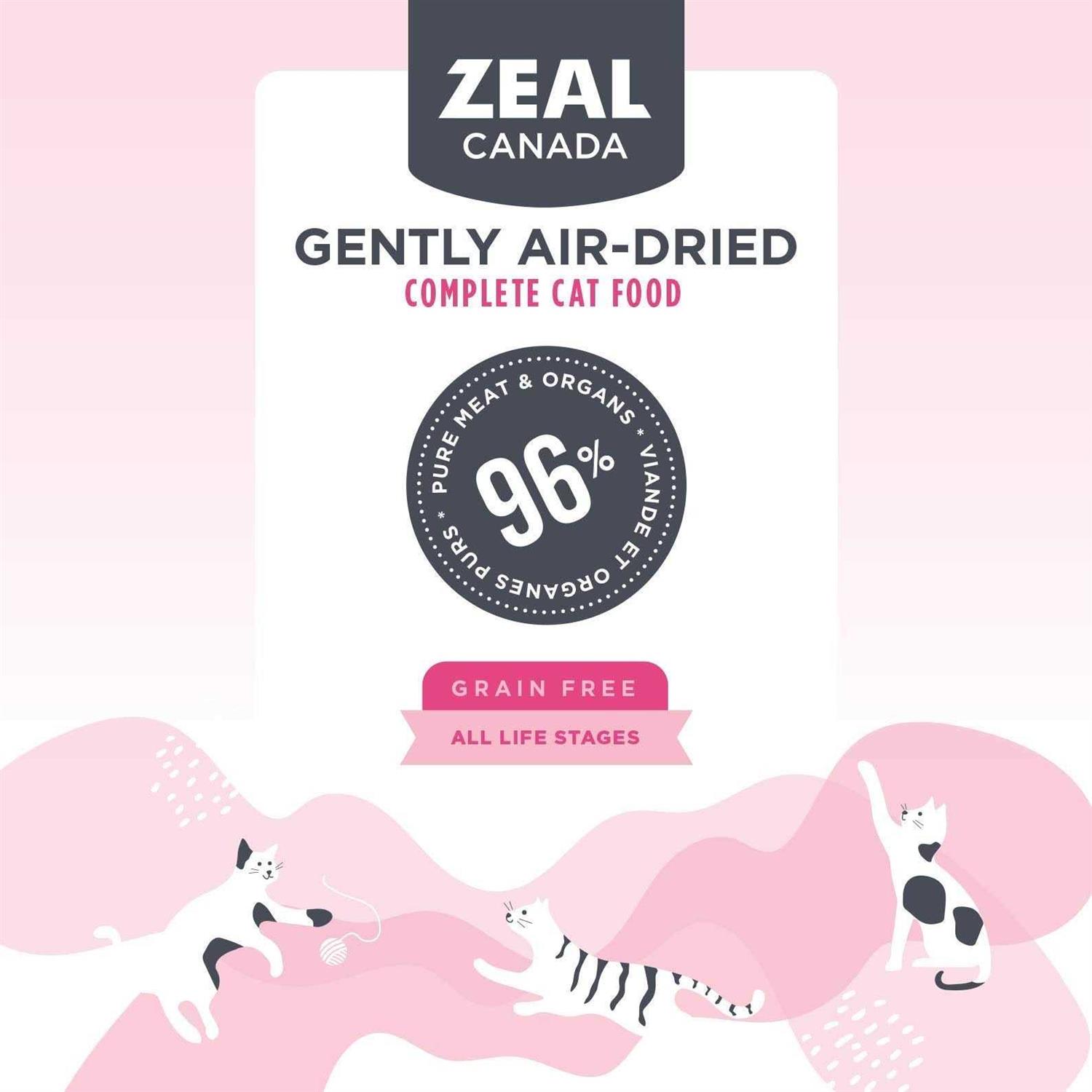 Zeal Canada Salmon & Turkey Recipe Grain-Free Gently Air-Dried Cat Food - Healthber