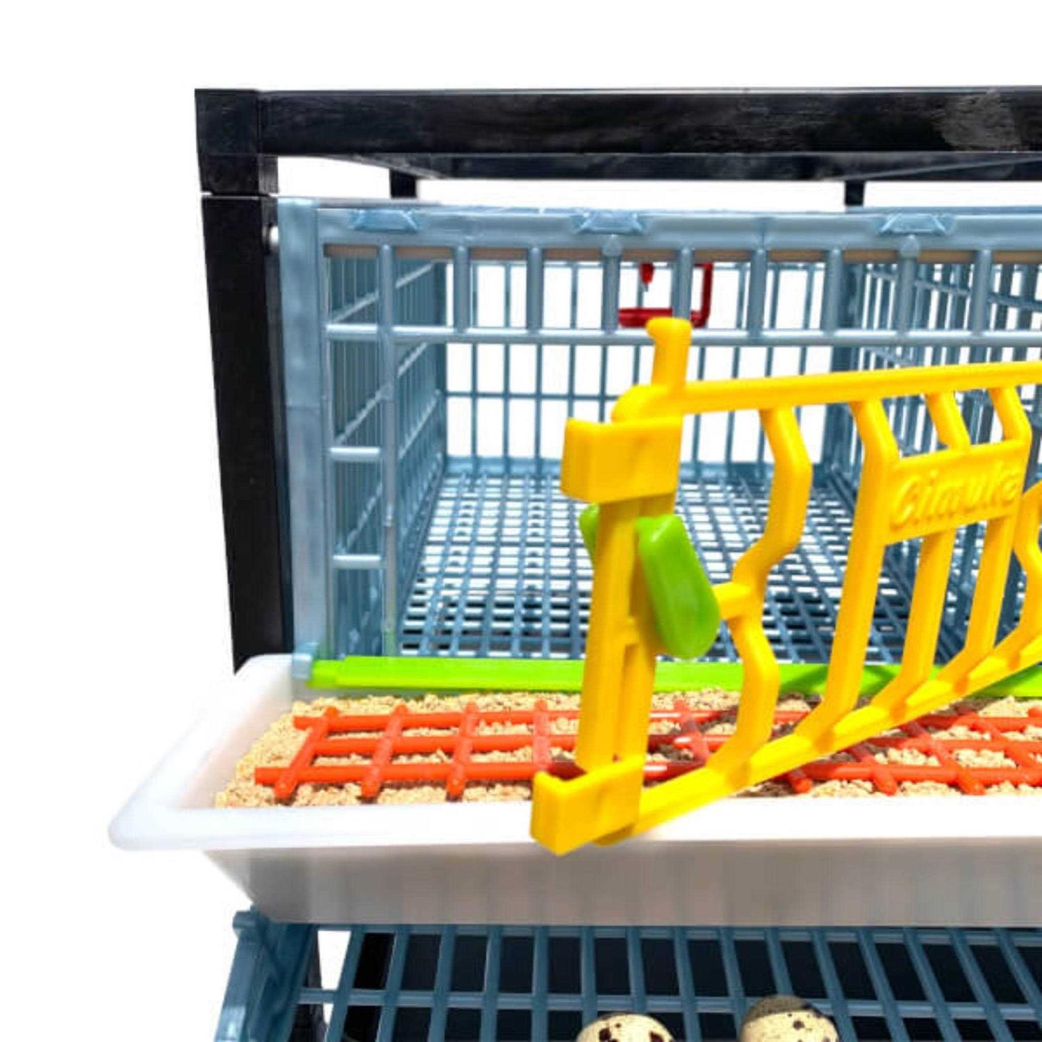Cimuka Quail Breeding Cage Indoor 3 Layer Stackable Quail Coop - Healthber