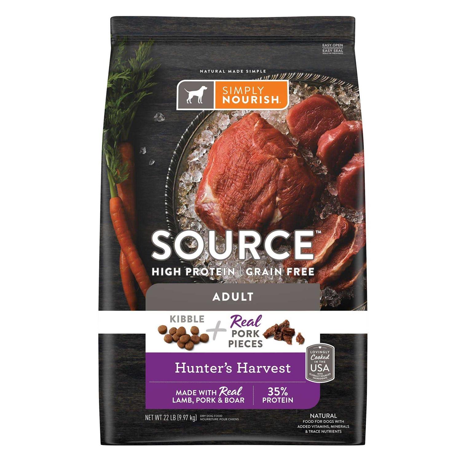 Simply Nourish Source Kibble + Adult Dry Dog Food - Healthber