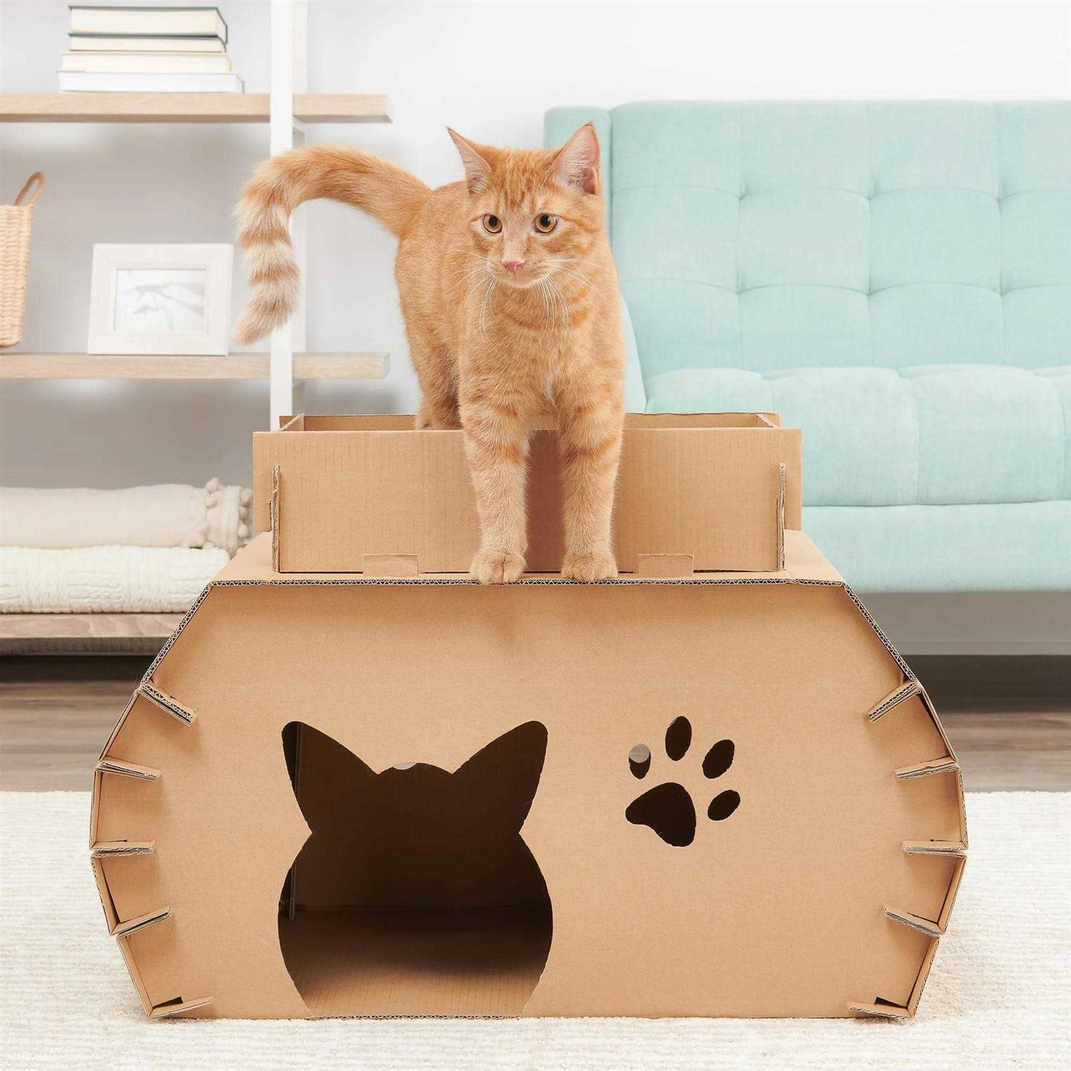 Carlson Pet Products Cat Camper and Scratcher - Healthber