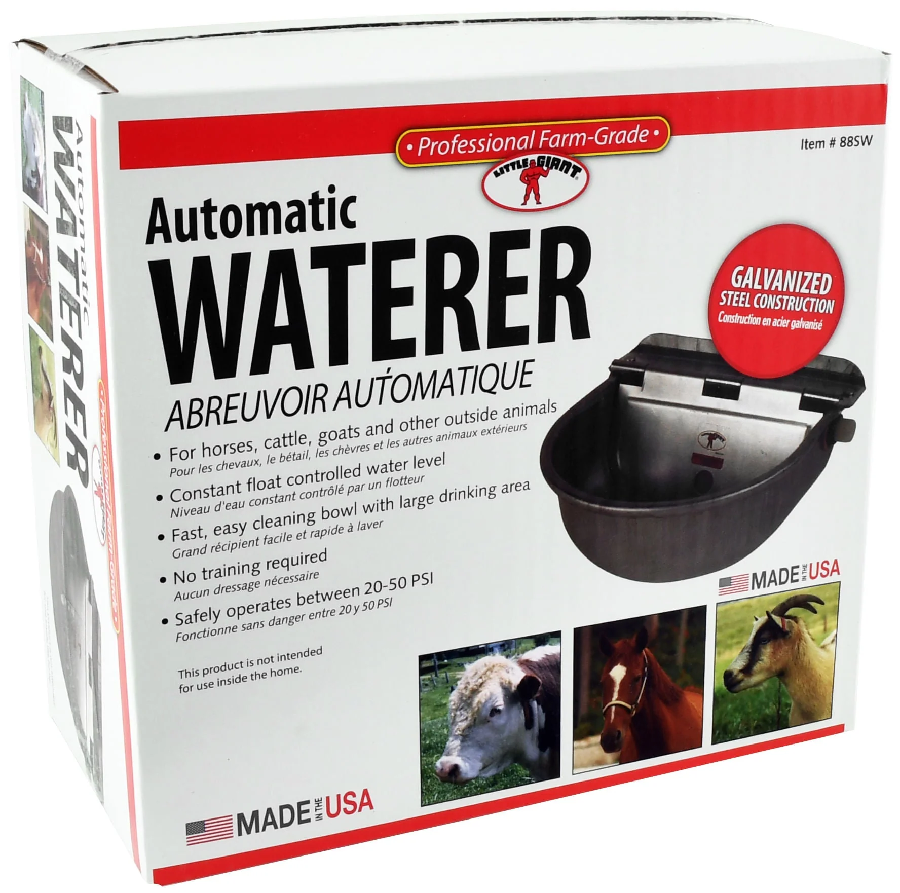 Galvanized Steel Automatic Waterers (& Replacement Parts) - Healthber