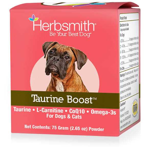 Herbsmith Taurine Boost for Dogs and Cats - Healthber