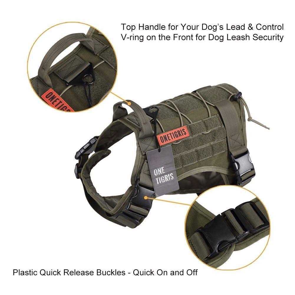 OneTigris Tactical Dog Harness - Healthber