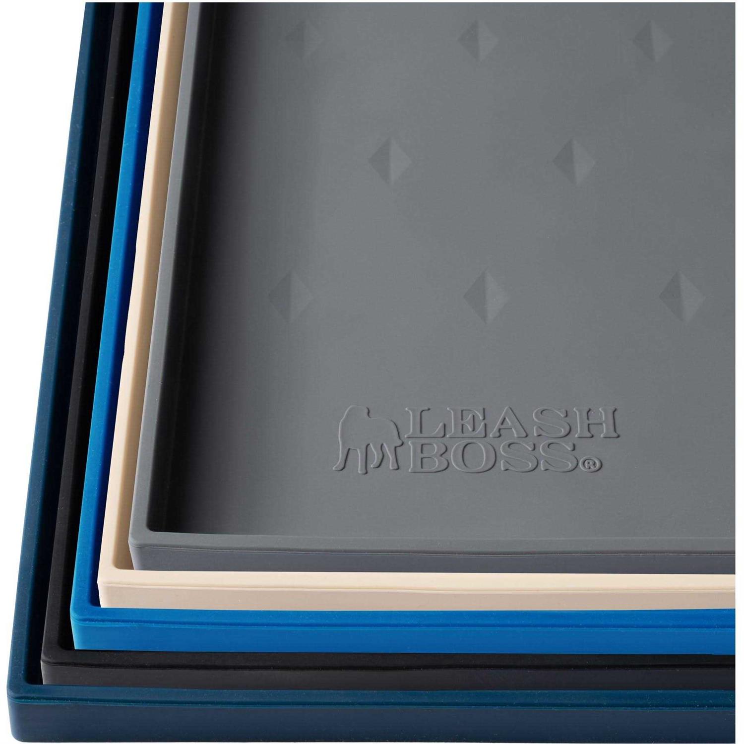 Leash Boss Leashboss Splash Mat Dog Food Mat with Tall Lip Dog Bowl Mat for Food and Water - Healthber