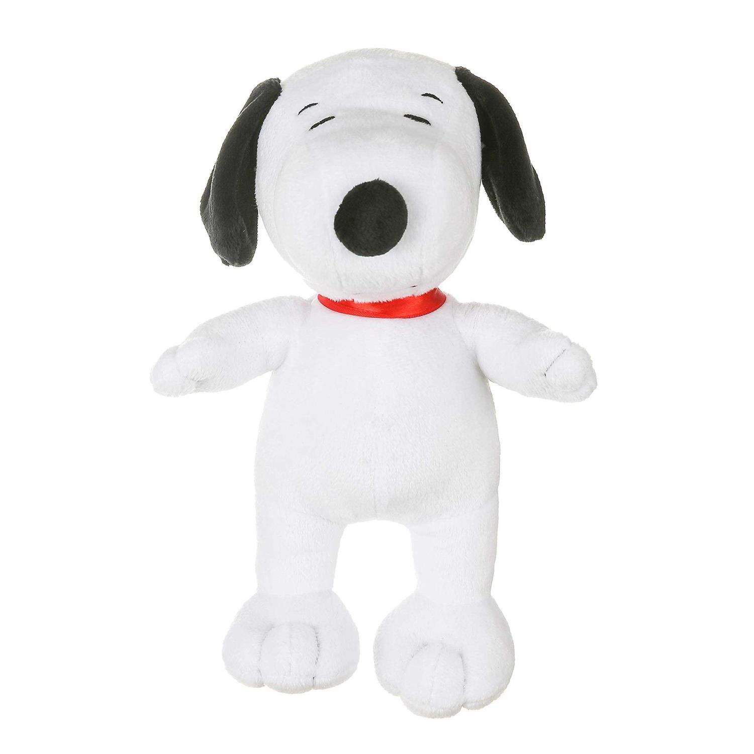 Peanuts for Pets Snoopy Figure Classic Plush Squeaker Dog Toy 9 Inch Medium White Plush Dog Toy for All Dogs - Healthber