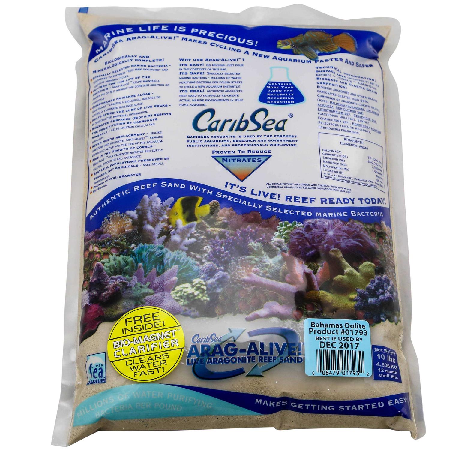 CaribSea Arag-Alive Bahamas Oolite Aquarium Sand - Healthber
