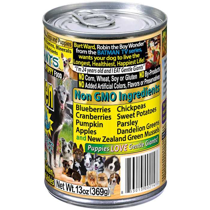 Gentle Giants Grain Free Wet Dog Food Chicken - Healthber