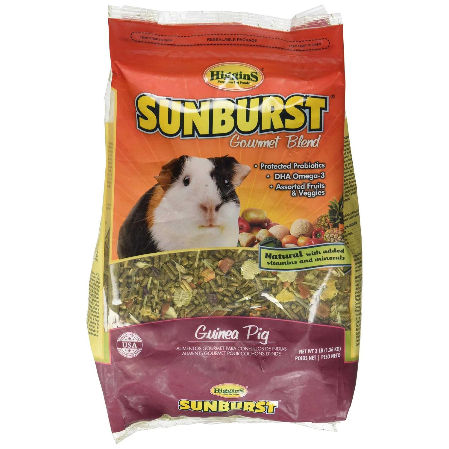 Higgins Sunburst Gourmet Guinea Pig Food - Healthber