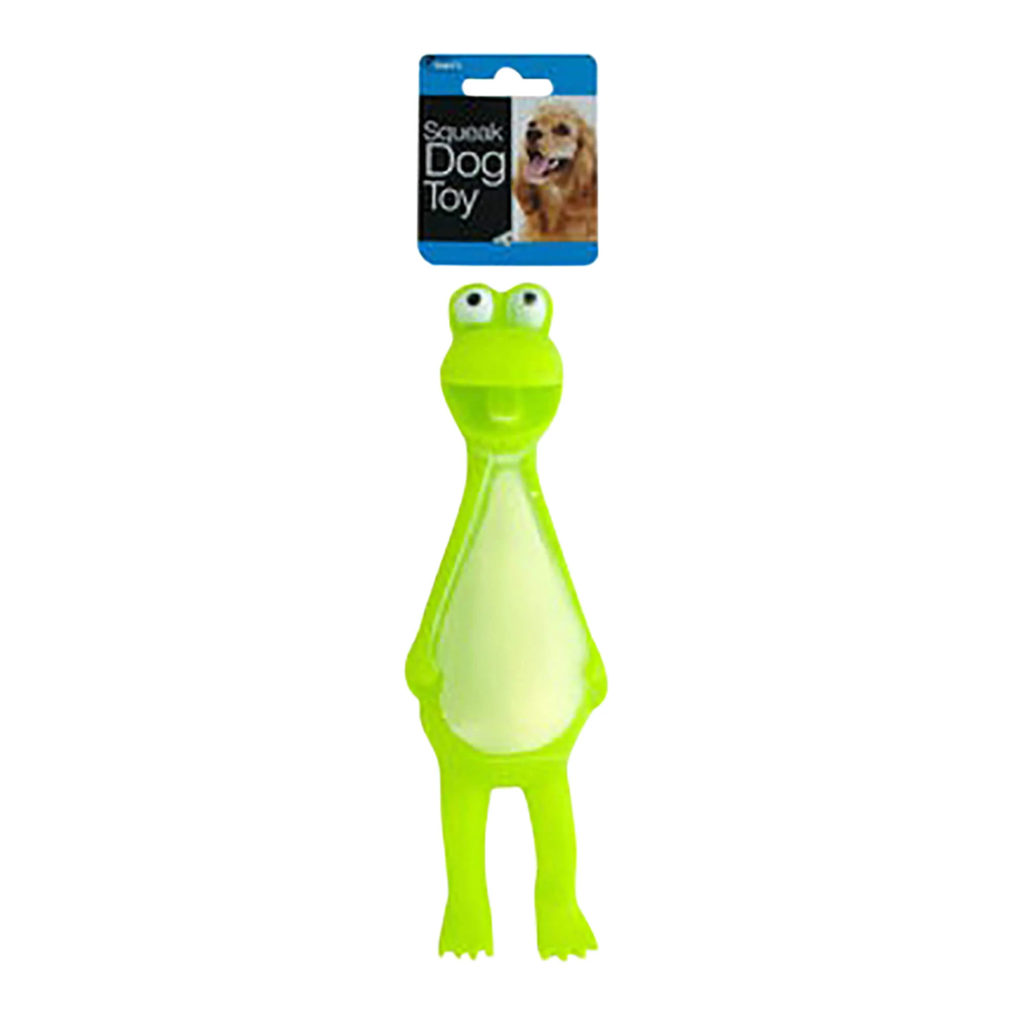 Frog Squeaky Dog Toy, Assorted, 9