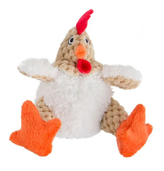 Fat White Rooster Dog Toy - Healthber
