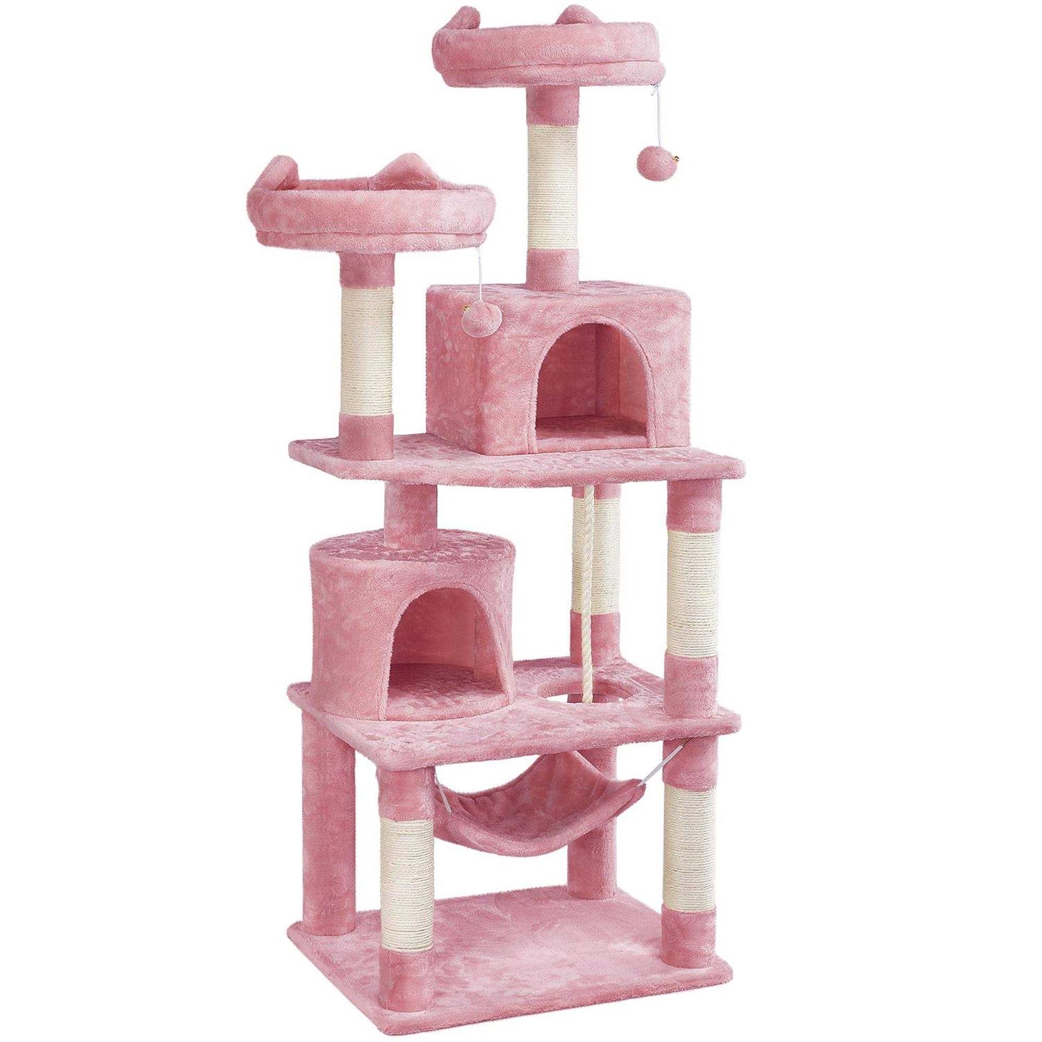 Topeakmart 4-Level Large Cat Tree Condo with 2 Perches - Healthber