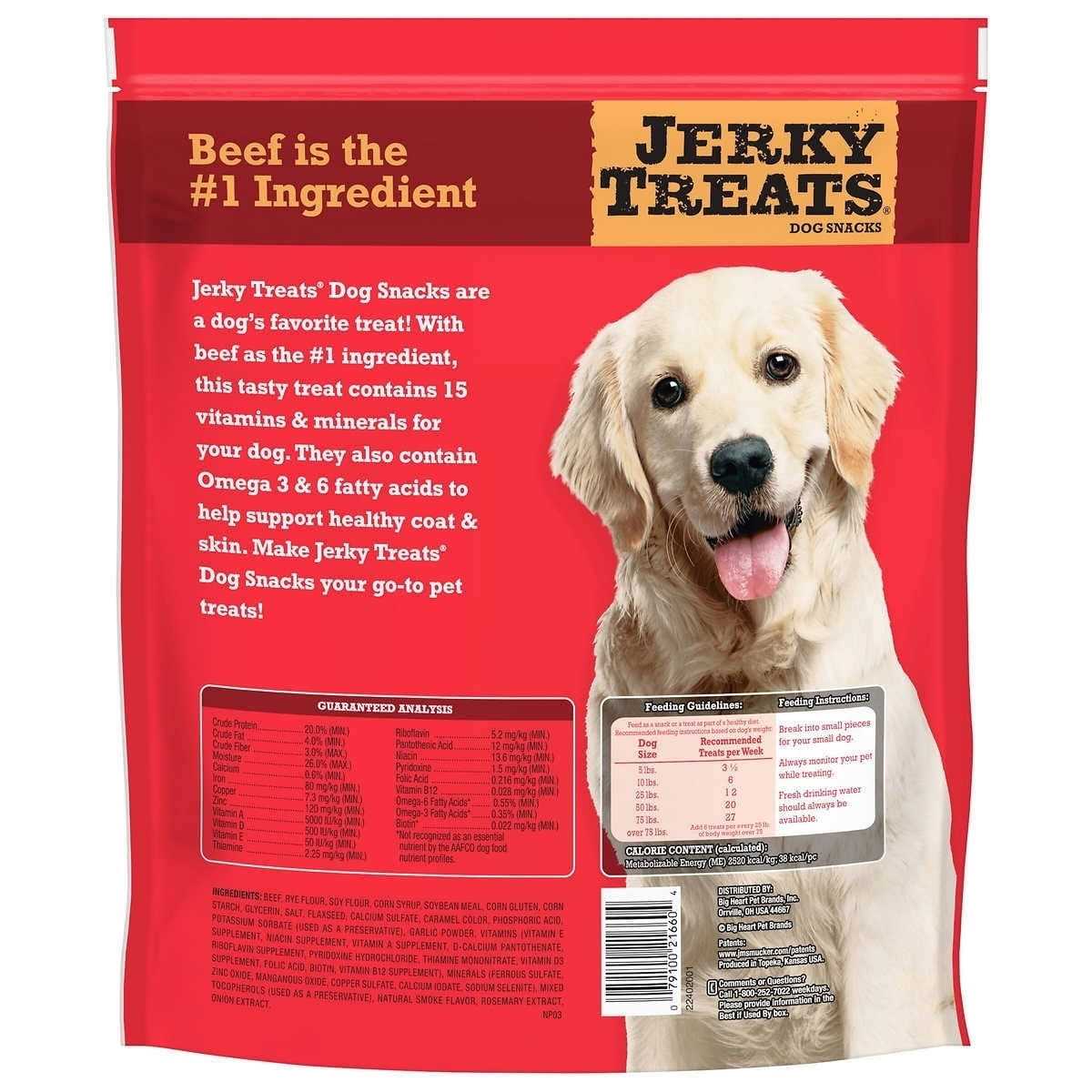 Jerky Treats Tender Beef Strips Dog Snacks - Healthber