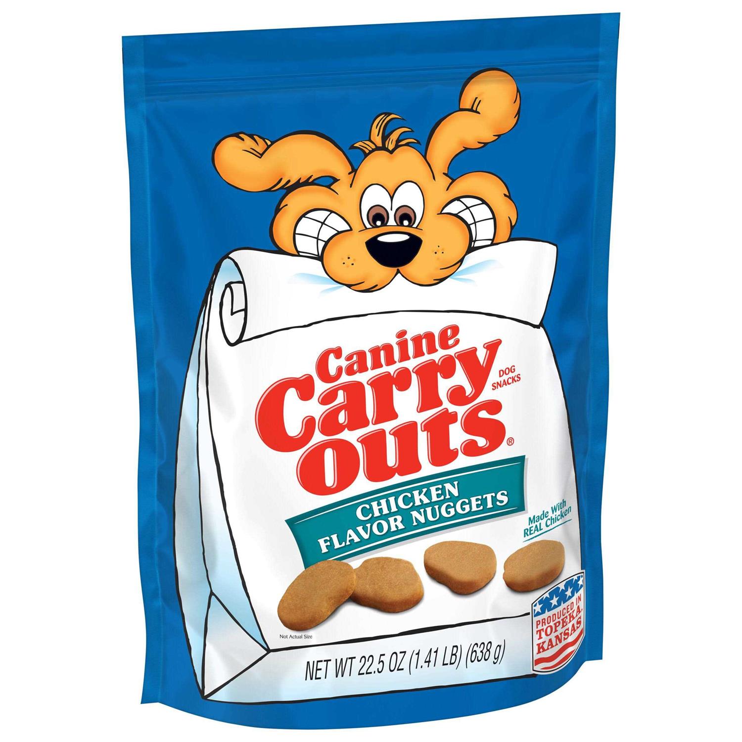 Canine Carry Outs Chicken Flavor Nuggets Dog Snacks - Healthber