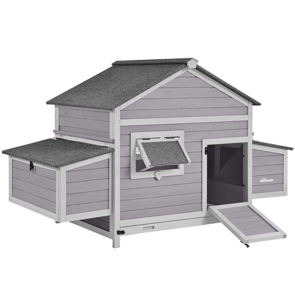 aivituvin Wooden Chicken Hen House for 3-4 Hens AIR59 - Healthber