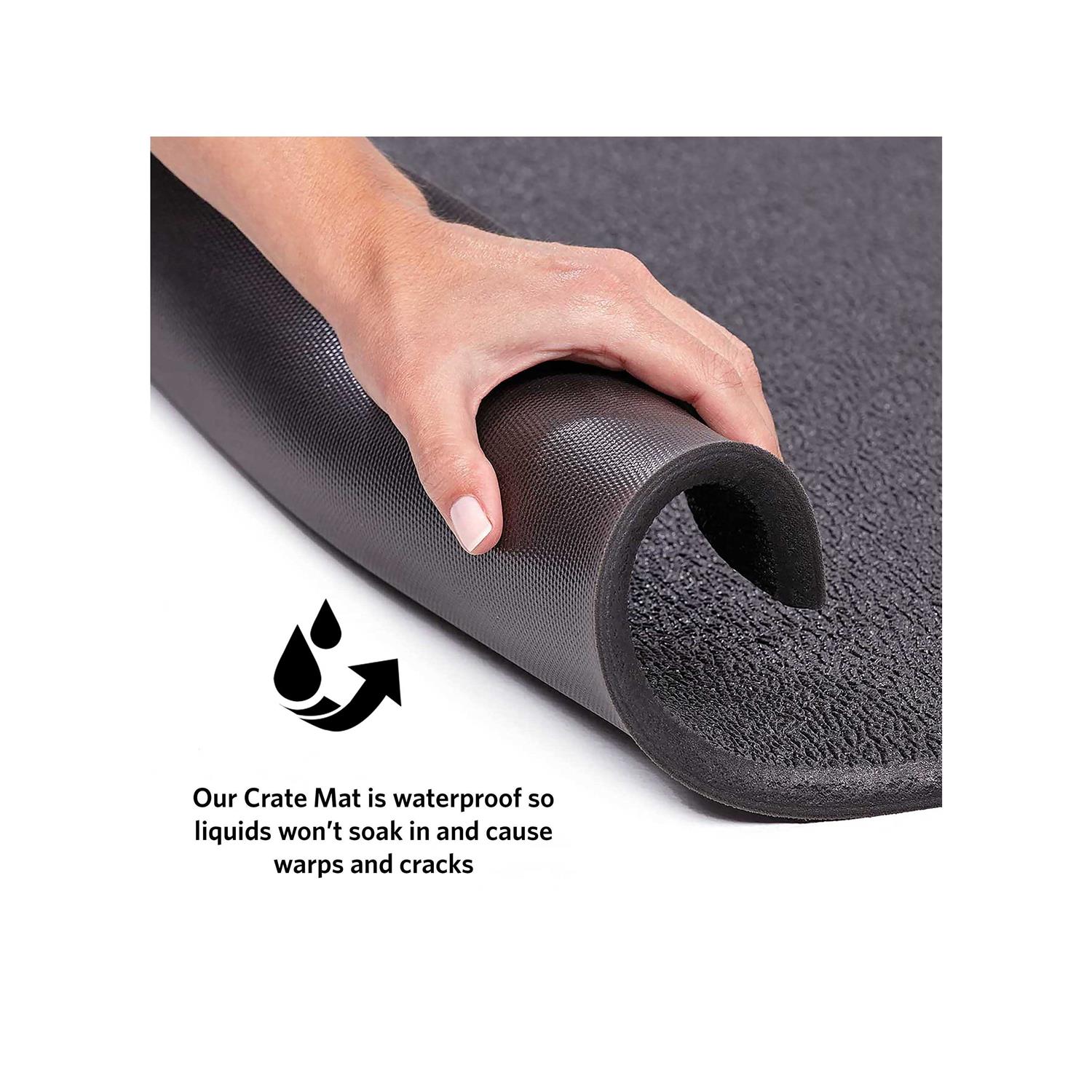 Quiet Time Cushioned Waterproof Dog Crate Mat - Healthber