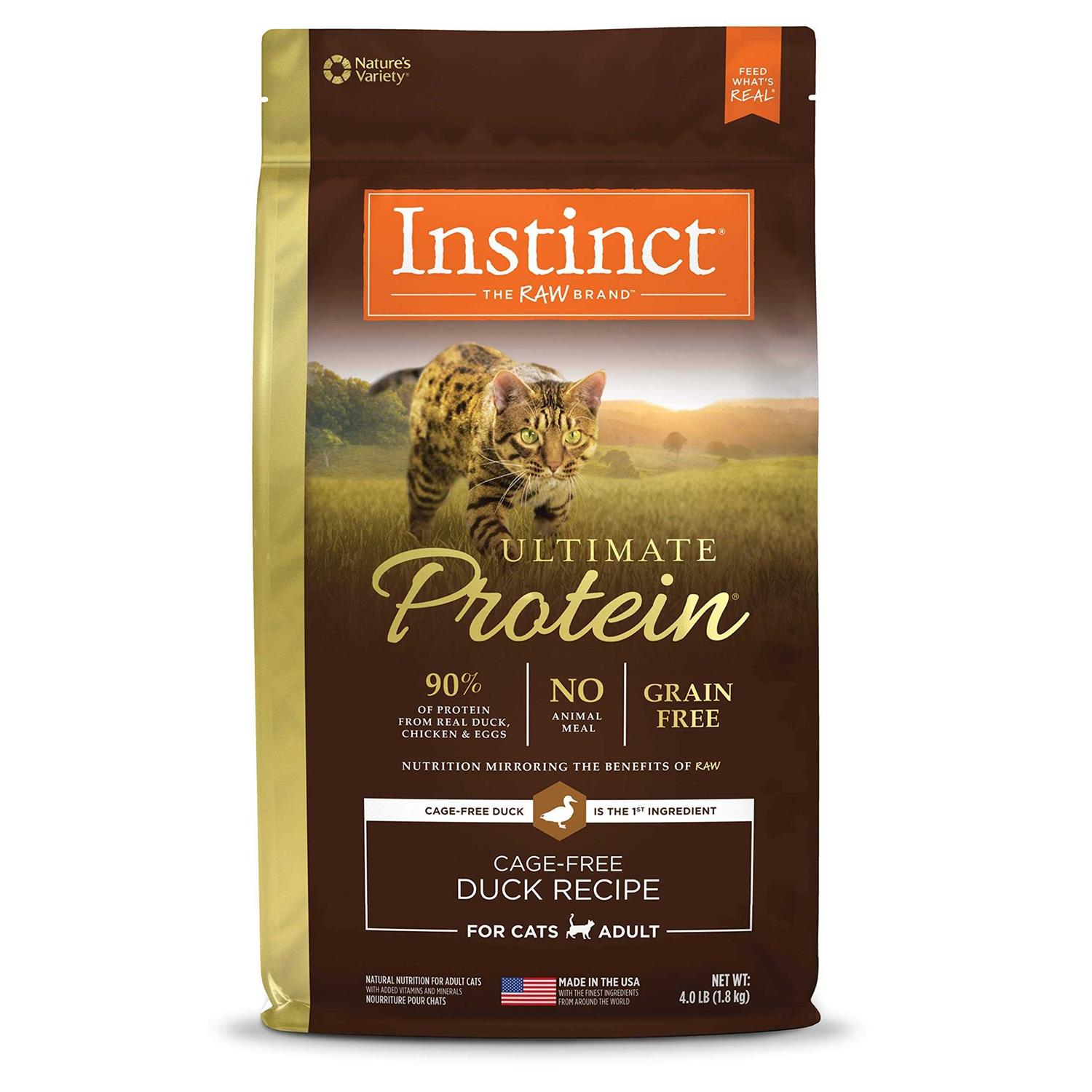 Instinct Ultimate Protein Cage-Free Duck Recipe Grain-Free Dry Cat Food - Healthber