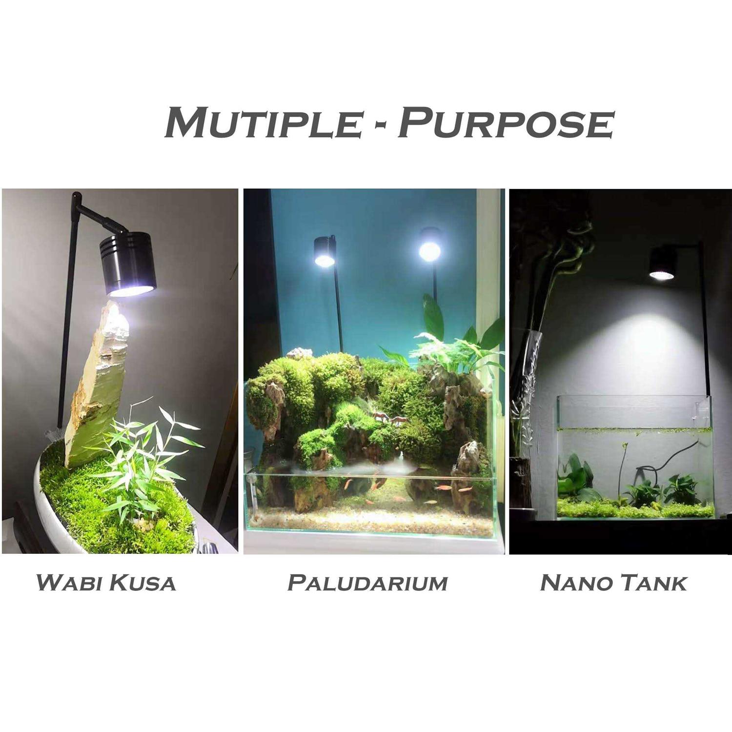 HIRO Aquatics Full Spectrum 15W COB LED Aquarium Spotlight - Healthber
