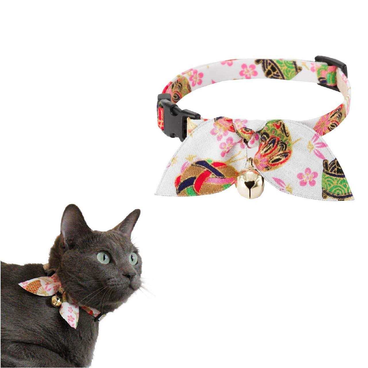Necoichi Kimono Bow Tie Cat Collar - Healthber