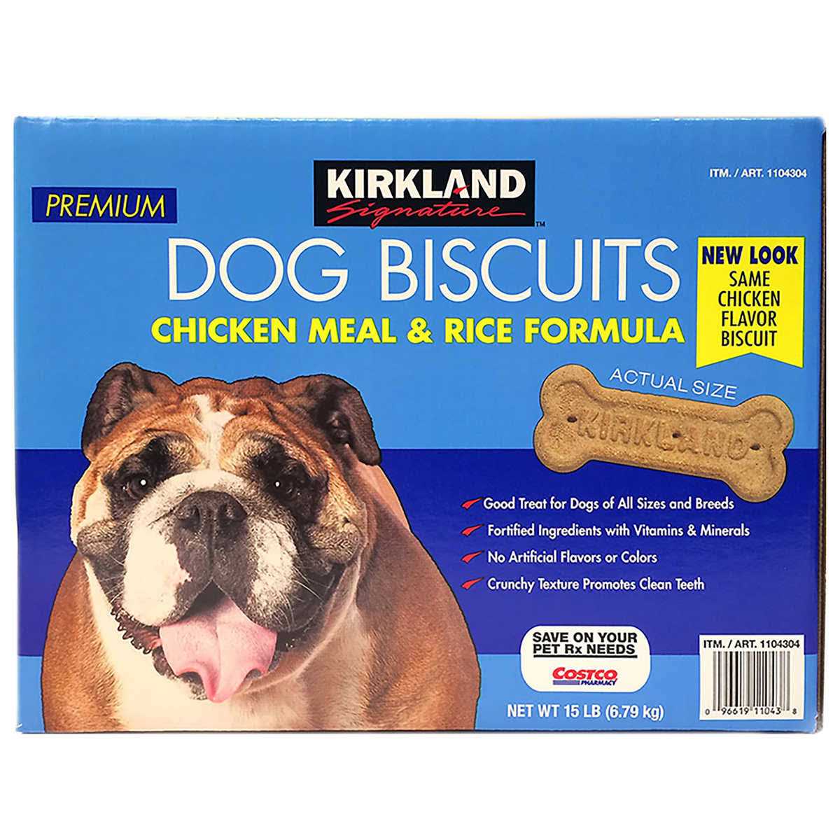 Kirkland Signature Chicken Meal & Rice Formula Dog Biscuits - Healthber