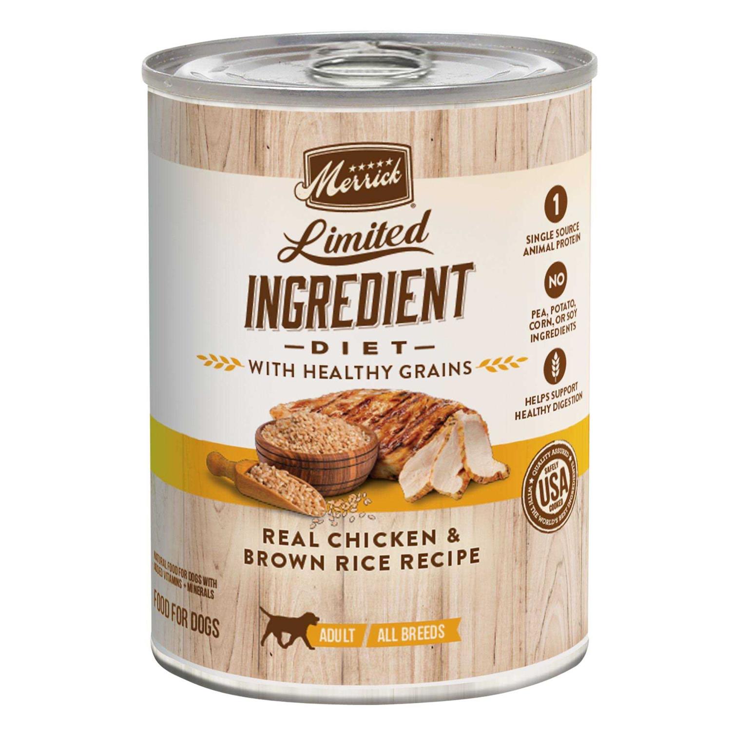 Merrick Limited Ingredient Diet Chicken & Brown Rice Wet Dog Food - Healthber