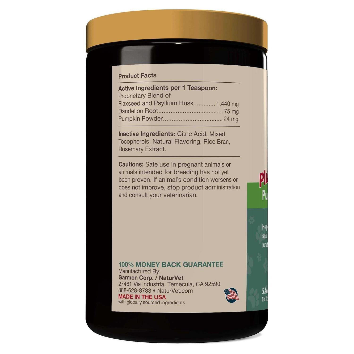 NaturVet No Scoot Supplement Powder Plus Pumpkin - Healthber