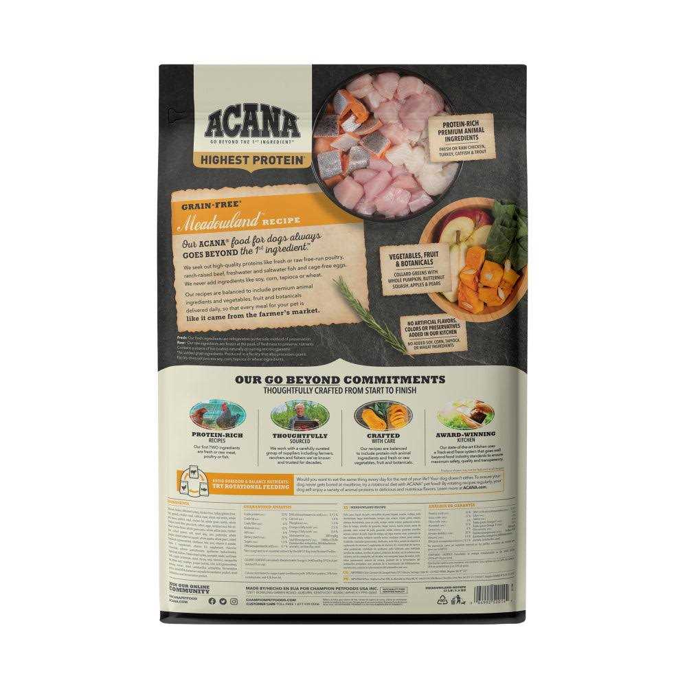 Acana Regionals Meadowland Dry Dog Food - Healthber