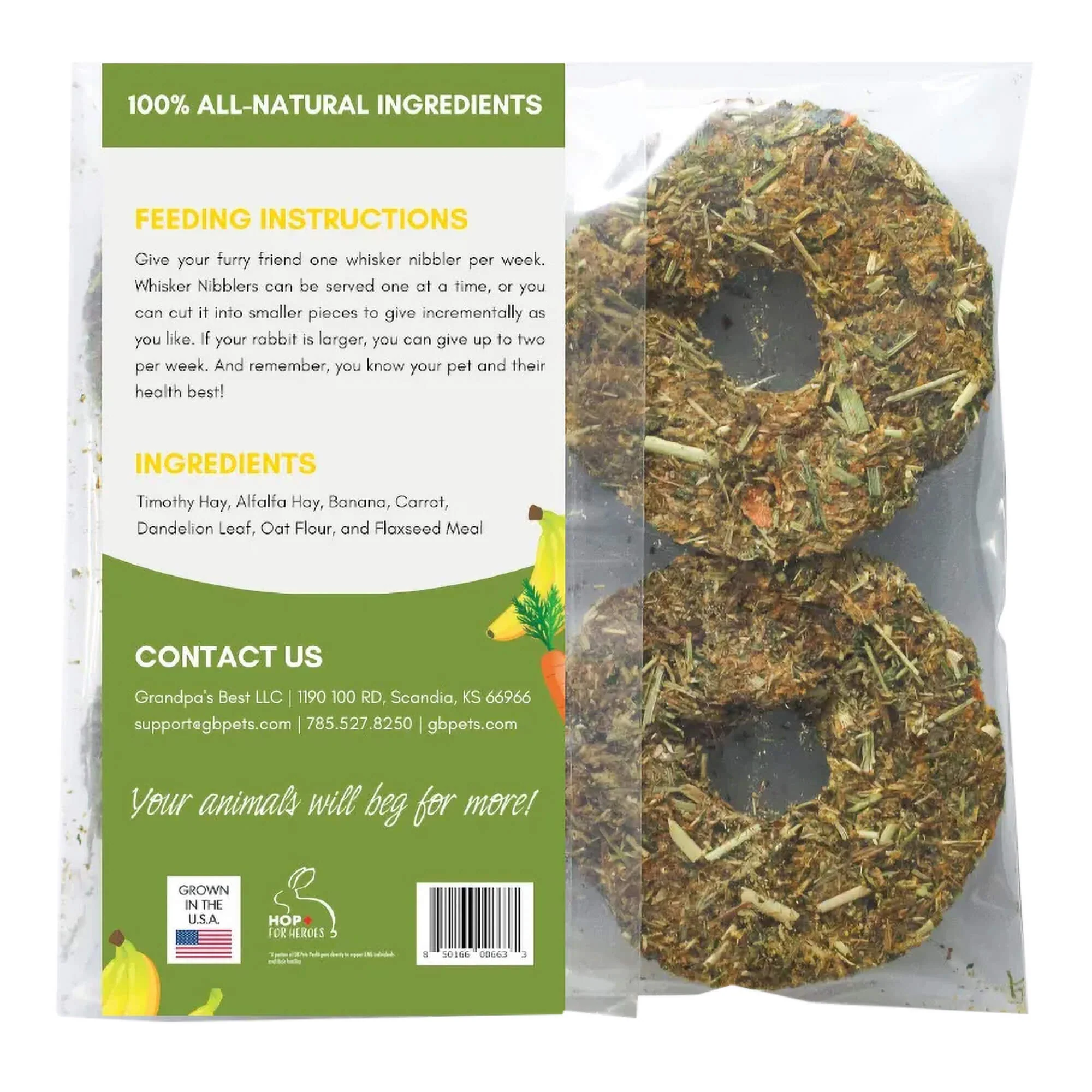 Grandpa's Best Whisker Nibblers Treats - Healthber