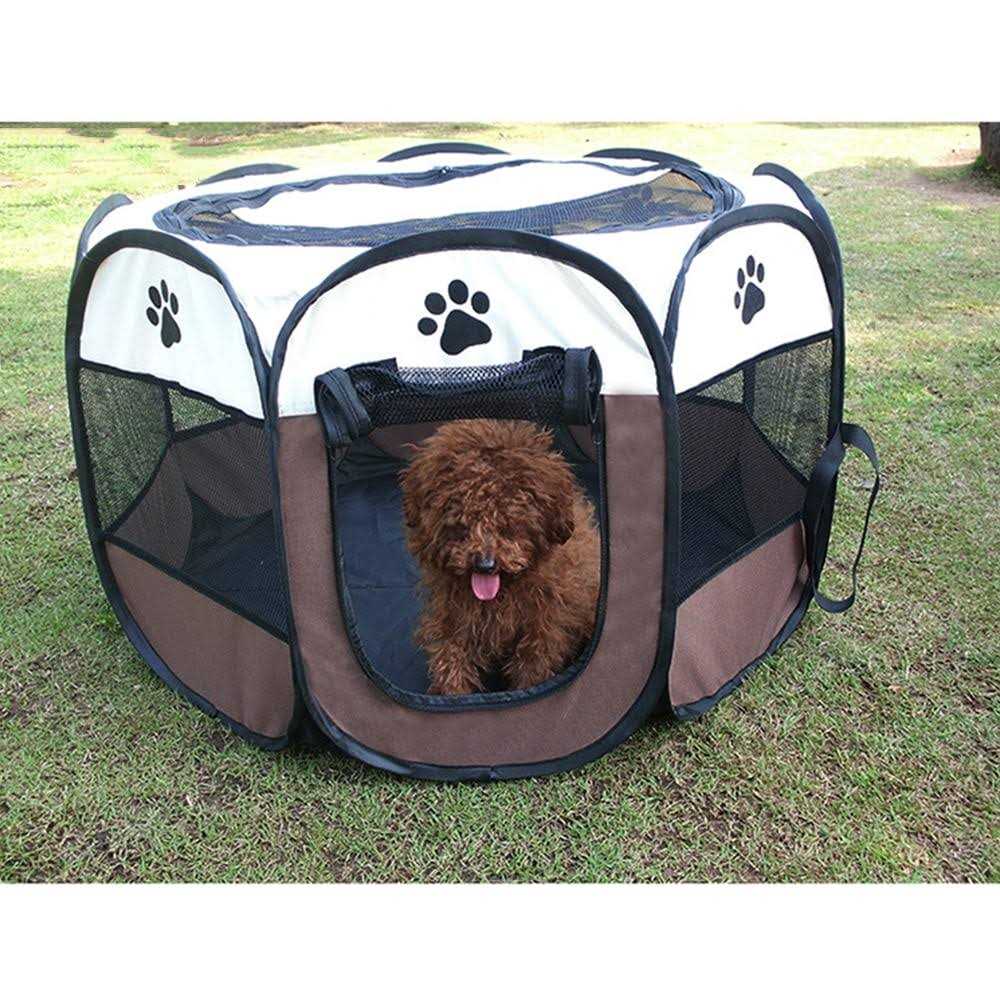 BODISEINT Portable Pet Playpen Dog Playpen Foldable Pet Exercise Pen Tents Dog Kennel House Playground for Puppy Dog Yorkie Cat Bunny Indoor - Healthber