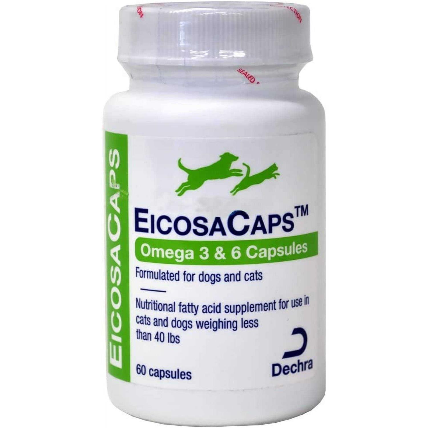 Dechra EicosaCaps Omega 3 & 6 Capsules Dogs 40 60 - Healthber