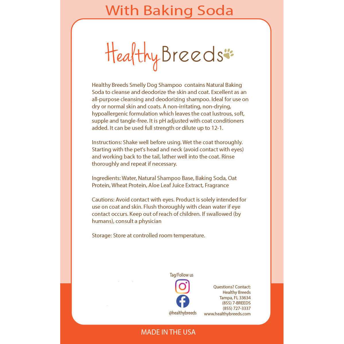 Healthy Breeds Basset Hound Smelly Dog Baking Soda Shampoo - Healthber