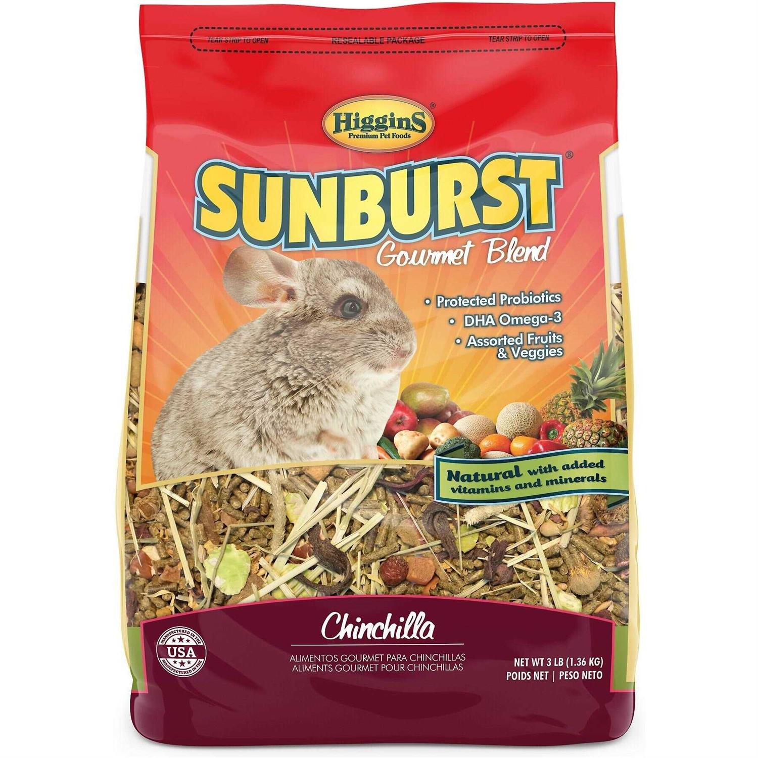 Higgins Sunburst Gourmet Blend Chinchilla Food - Healthber