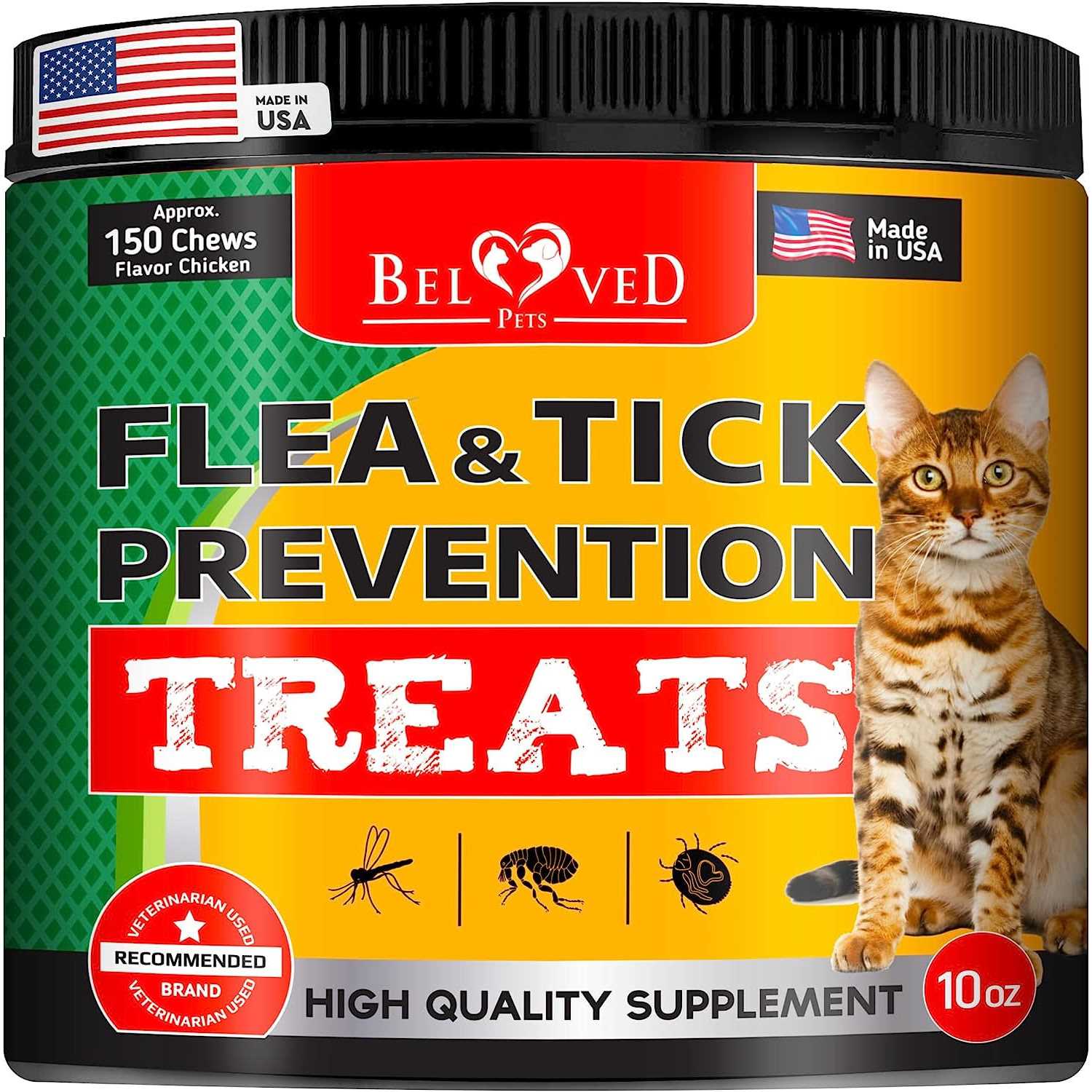 Beloved Pets Flea and Tick Prevention Treats for Cats - Healthber