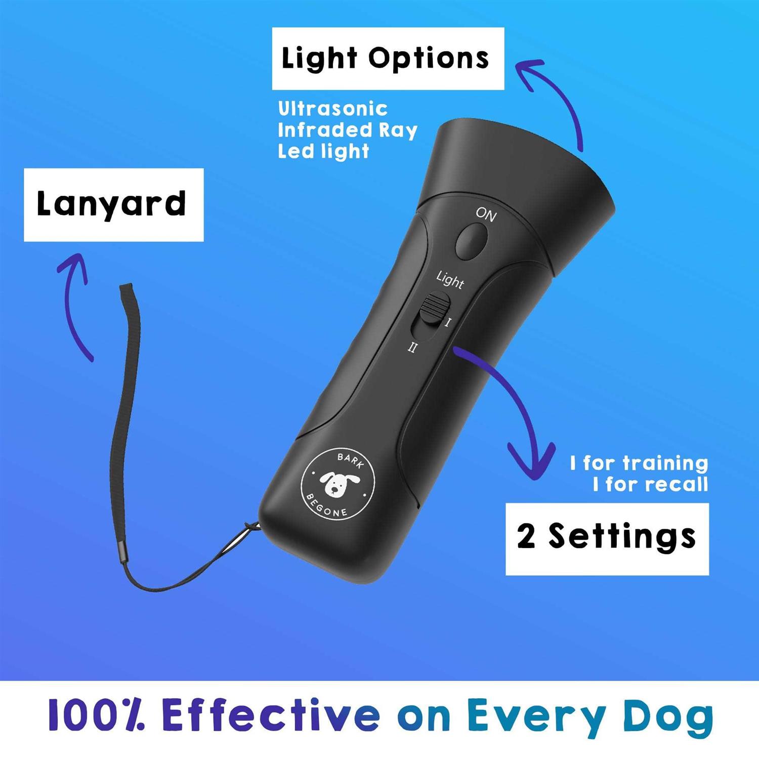 Stop Barking Device Bark Begone Ultrasonic Dog Trainer - Healthber