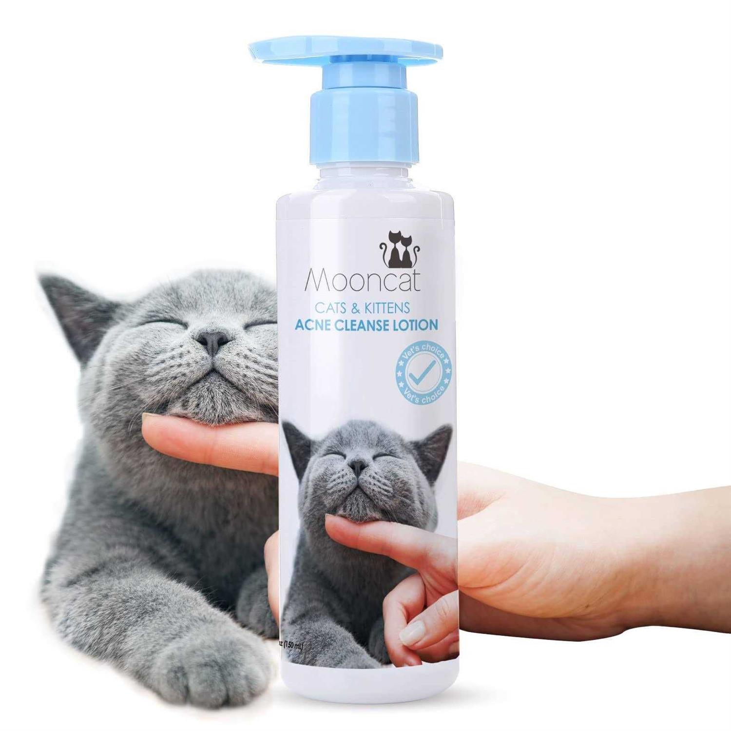 Mooncat Kitten & Cat Acne Chin Treatment First Cuztomized Cat Acne Cleanse Lotion - Healthber