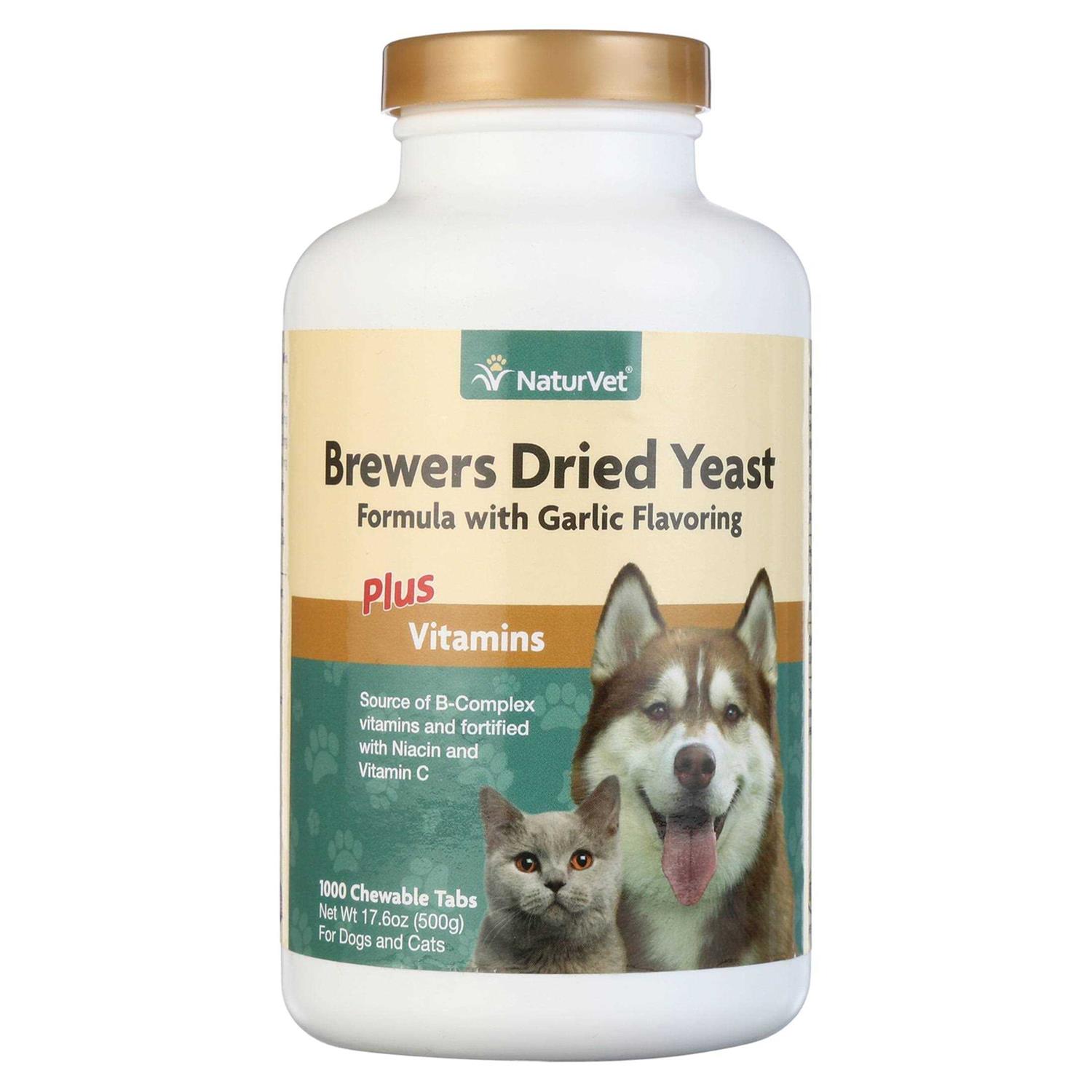 NaturVet Brewer’s Yeast with Garlic 1000 Tablets - Healthber