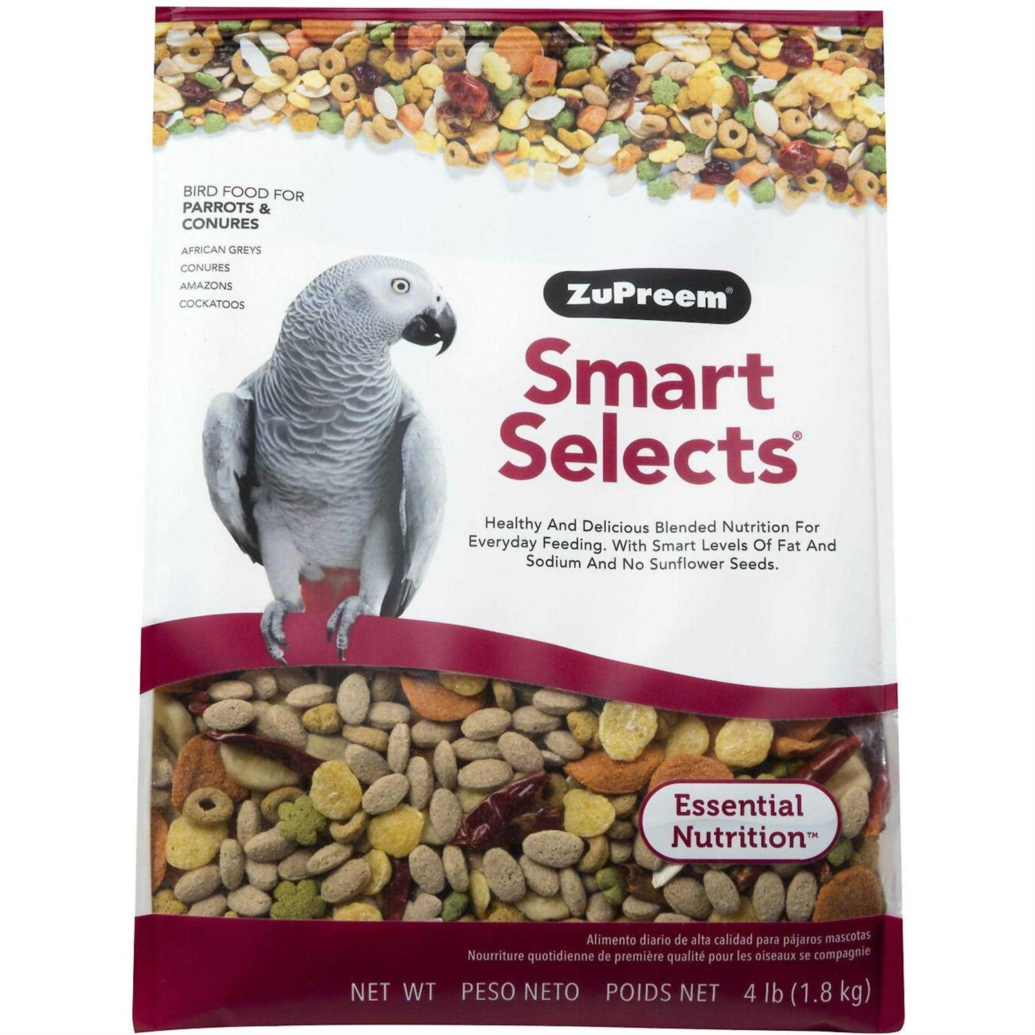 ZuPreem Smart Selects Parrots & Conures Food - Healthber