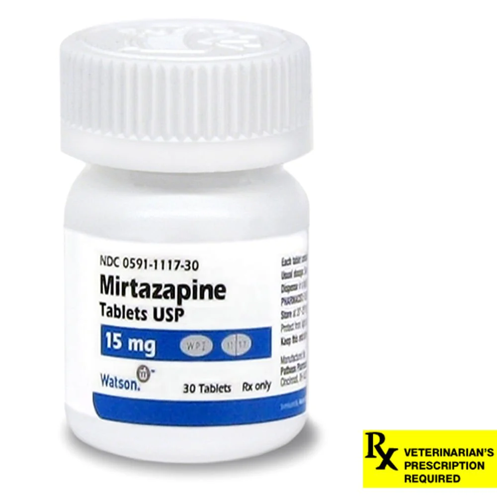 Rx Mirtazapine (Generic) Tablets for Dogs & Cats - Healthber