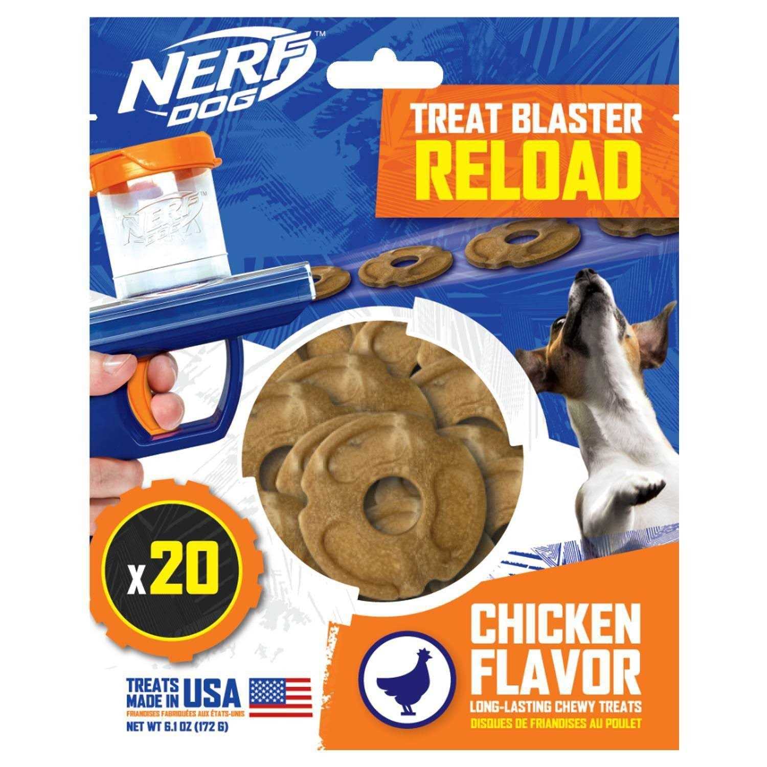 Nerf Disc Blaster Chicken Flavored Dog Treats - Healthber
