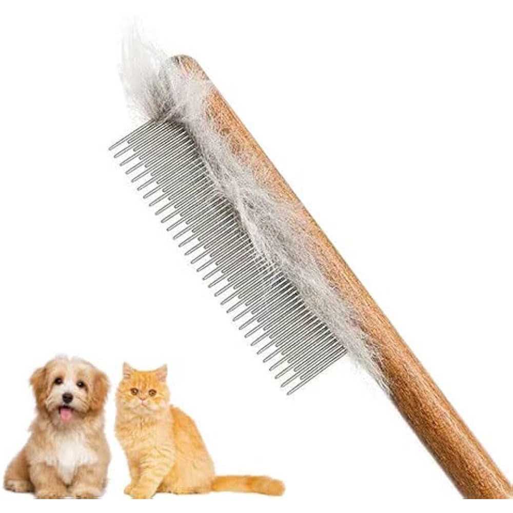 YDDPET Cat comb,dog comb,Solid Wood Pet comb Grooming Tool for Cats,Dogs and rabbits - Healthber