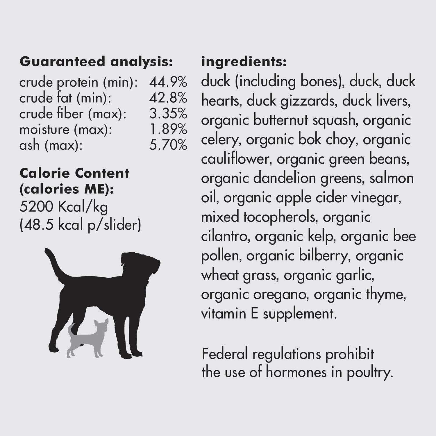 Smallbatch Duck Sliders 14 oz Freeze Dried Dog Food - Healthber