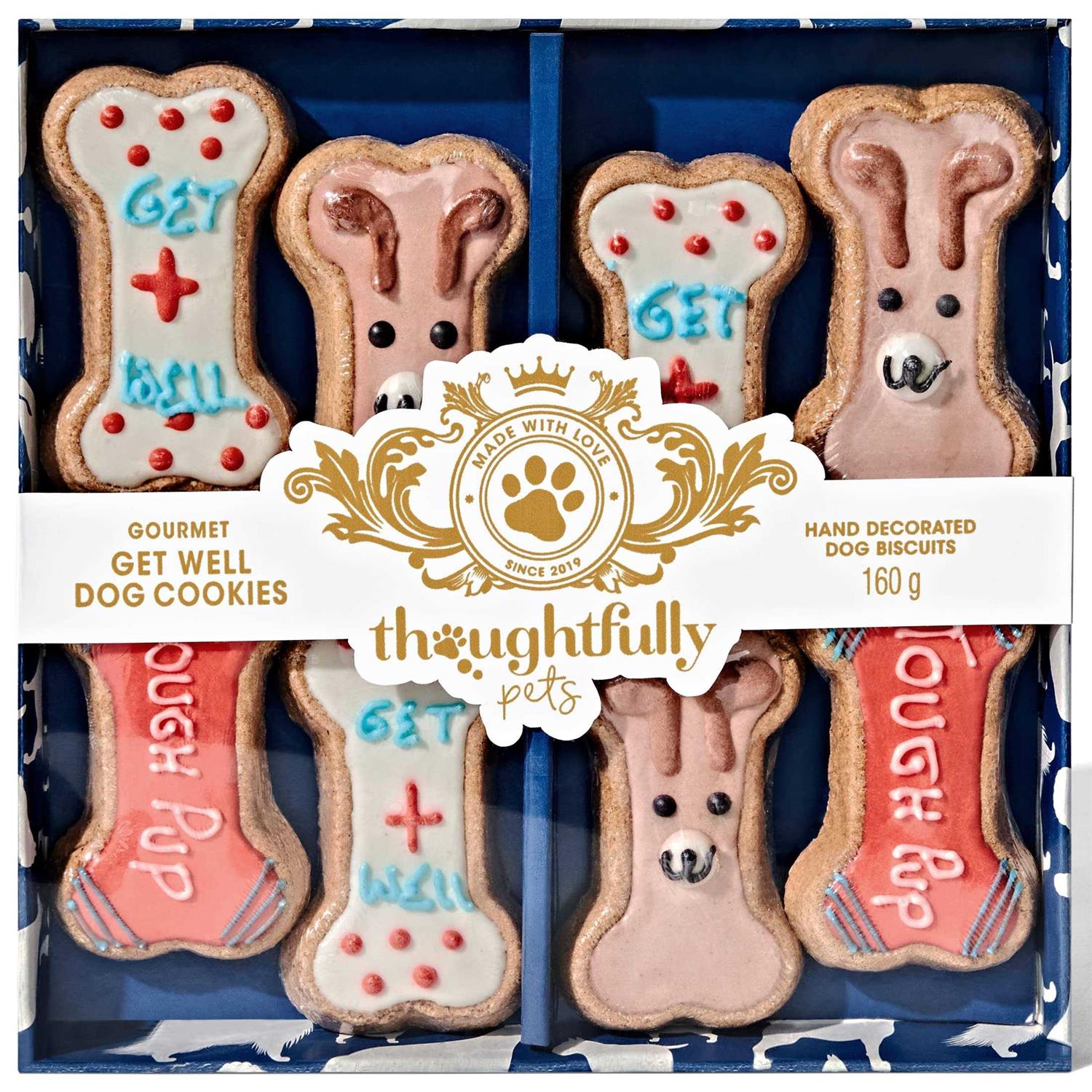Thoughtfully Pets Get Well Dog Cookies Gift Set - Healthber