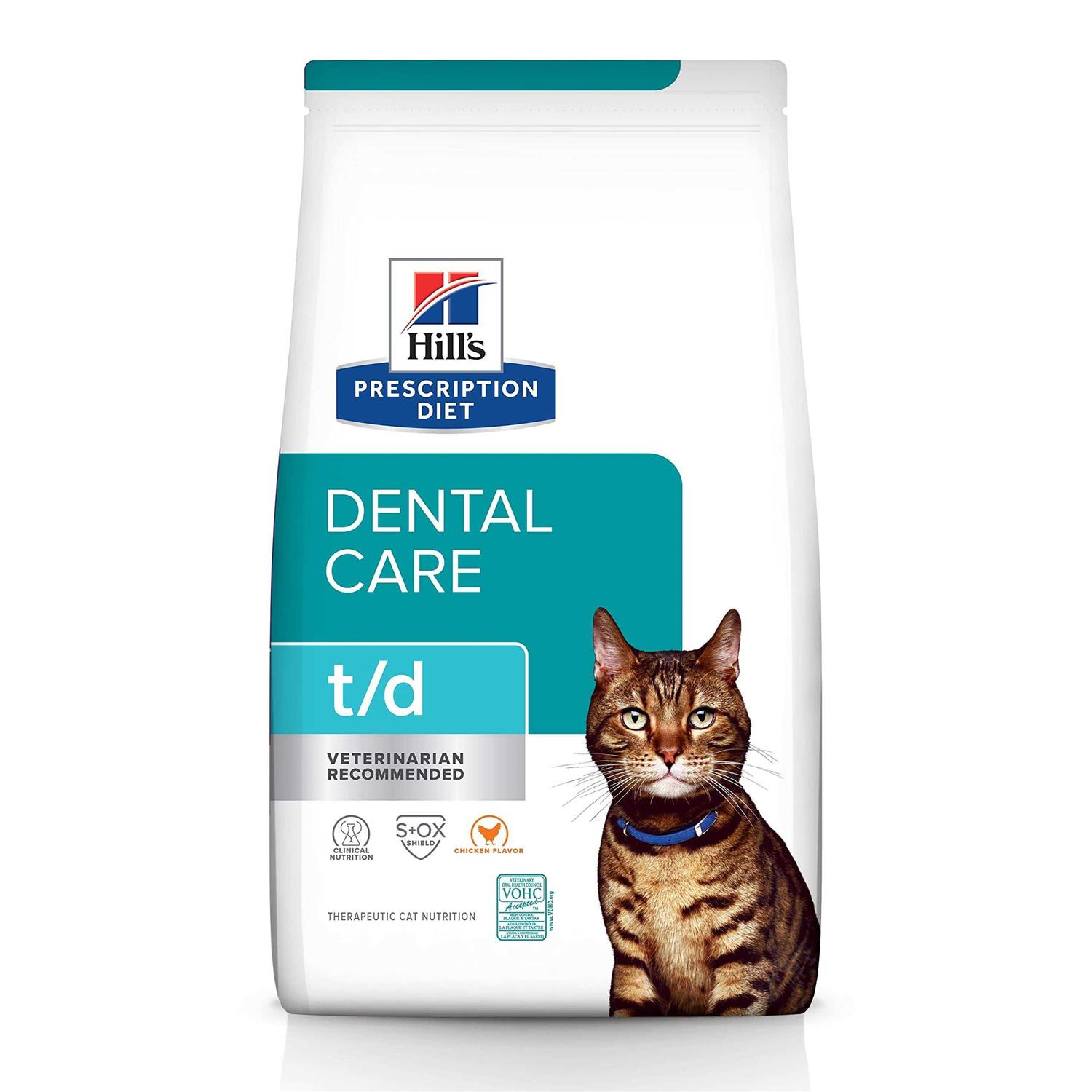 Prescription Diet t/d Dental Health Feline  Dry Food - Healthber