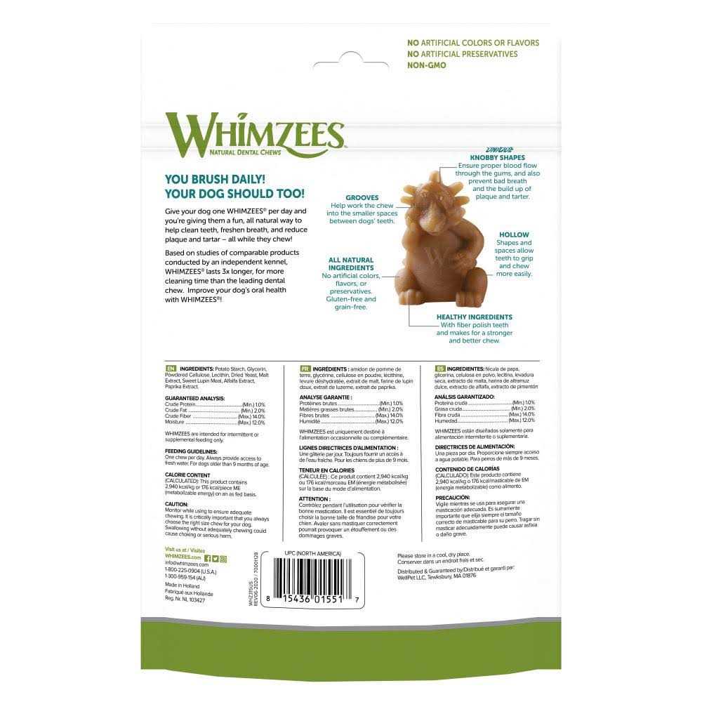 Whimzees Hedgehog Dental Dog Treats - Healthber
