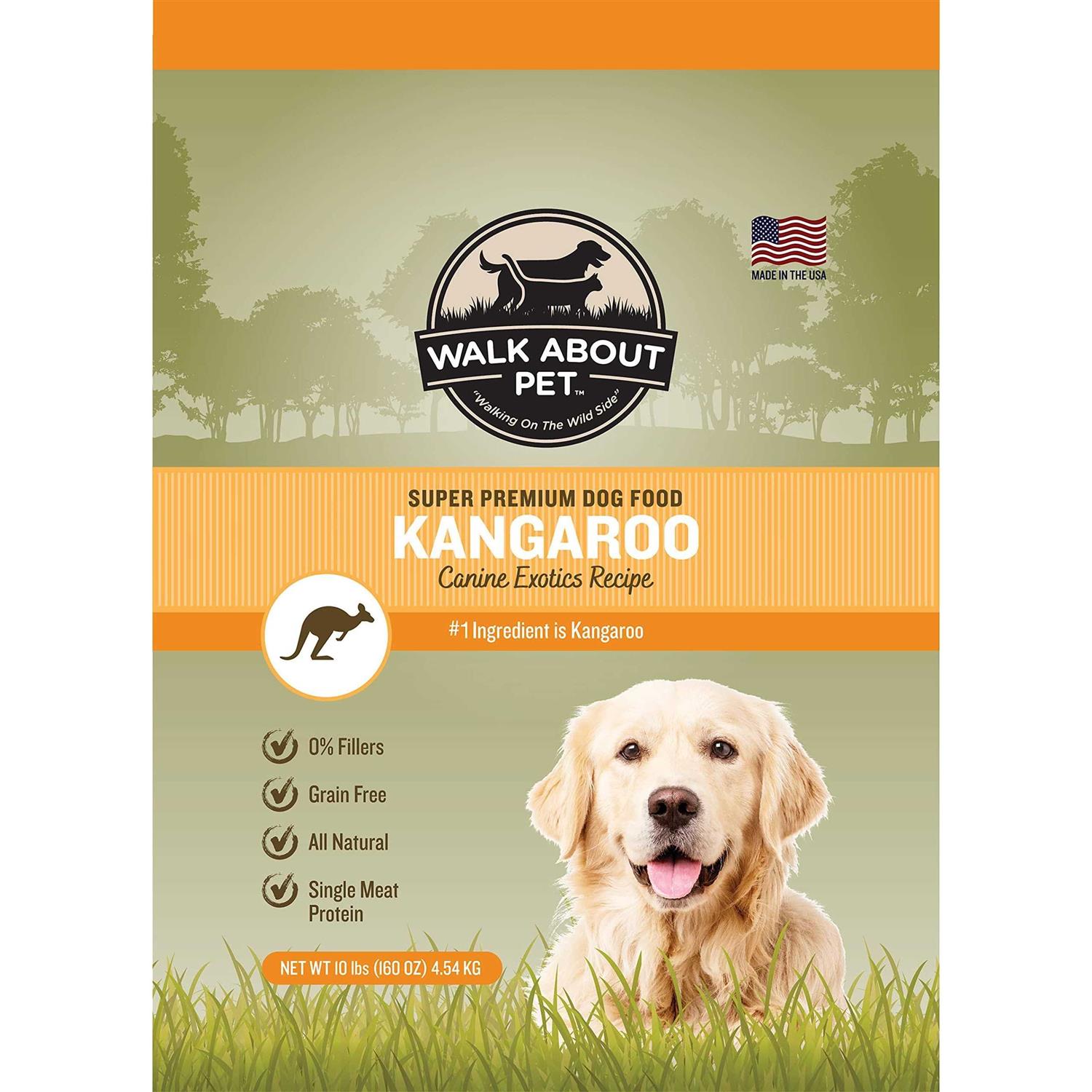 Walk About Kangaroo Canine Exotics Recipe Super Premium Dry Dog Food - Healthber
