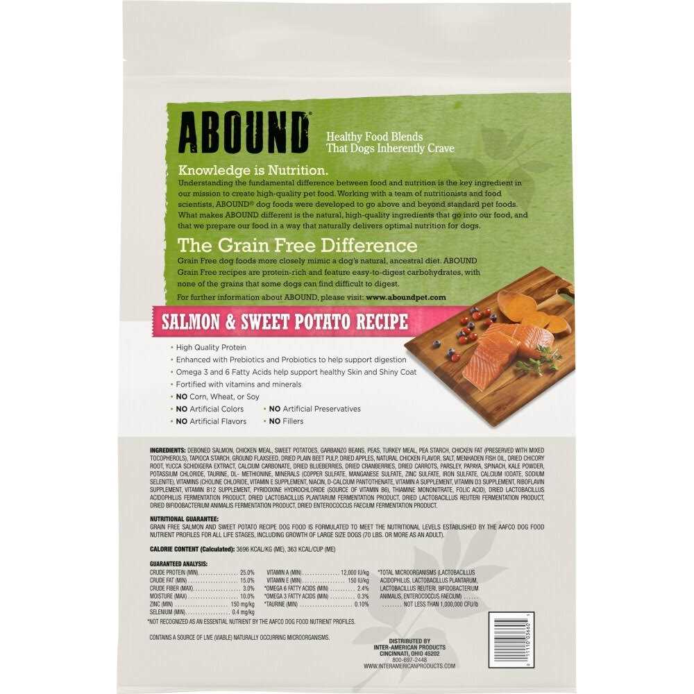 Abound Grain Free Salmon & Sweet Potato Recipe Adult Dry Dog Food - Healthber