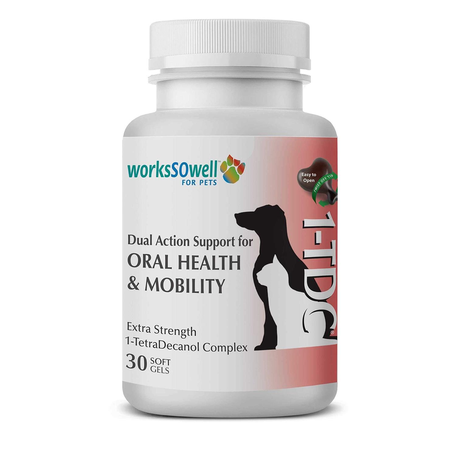 1-TDC Dual Action Periodontal & Joint Health for Cats & Dogs – 60 Soft Gels - Healthber