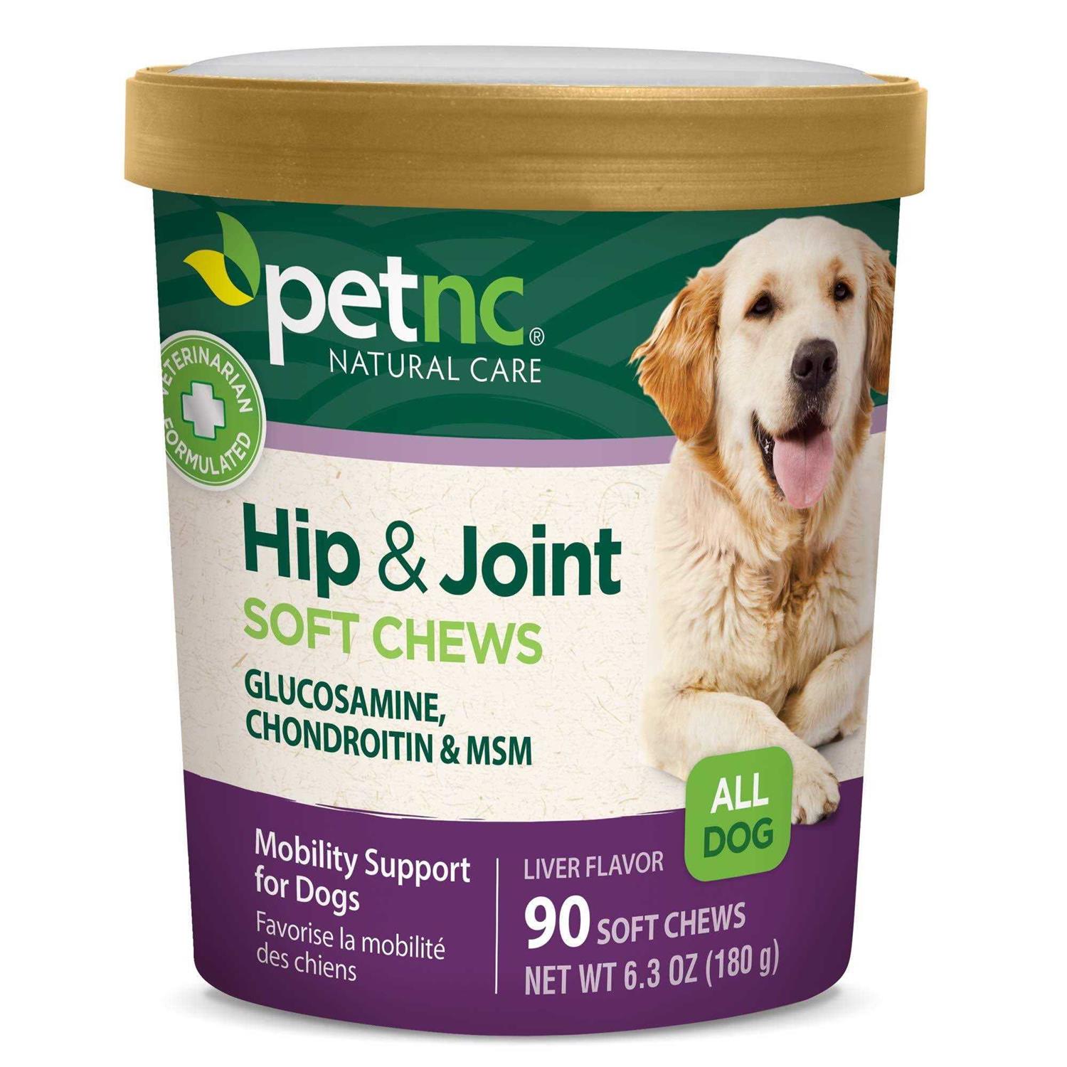 PetNC Natural Care Hip and Joint Soft Chews for Dogs - Healthber