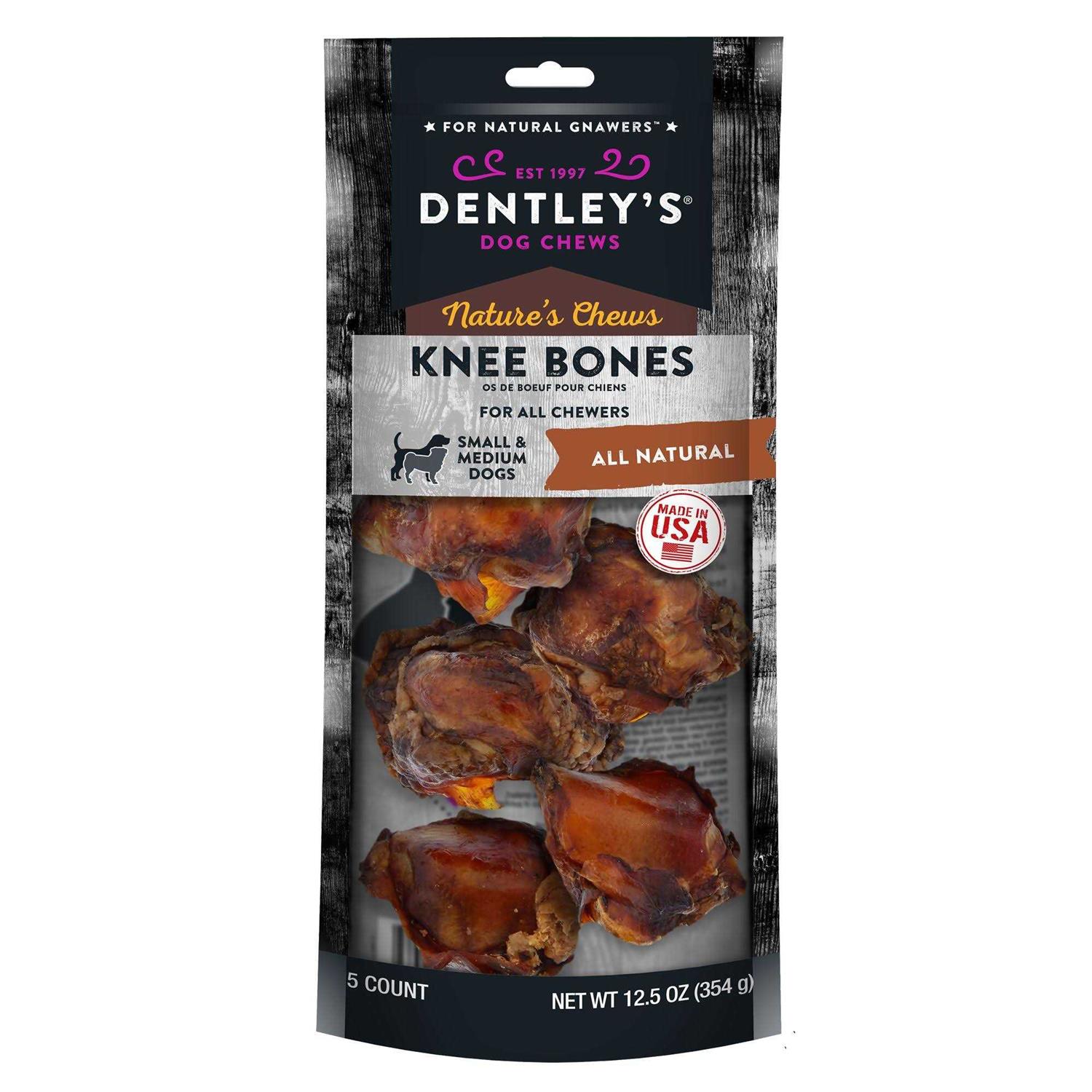 Dentley’s Nature’s Chews Knee Bone Dog Treat - Healthber