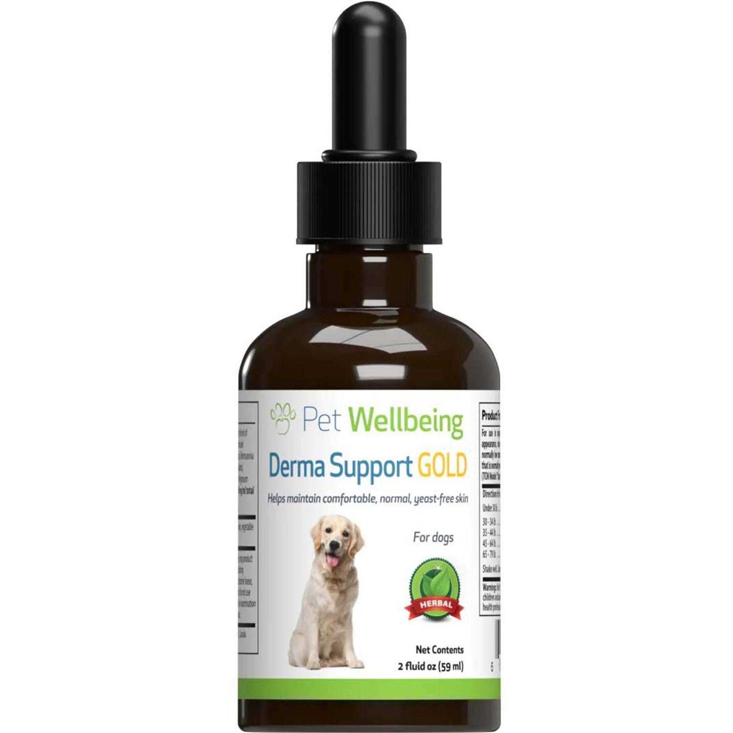 Pet Wellbeing Derma Support Gold Natural Support for Healthy Coat in Dogs - Healthber